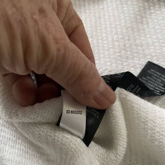 Travelers Collection by Chico's Women Fringe Duster Cardigan Size 3 White - Picture 11 of 11